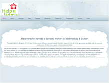 Tablet Screenshot of helpathome.co.za